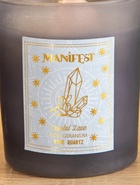 Свеча в стекле с камнем Manifest, роза, 200 г, соевый воск 10701862 - фото 16779458