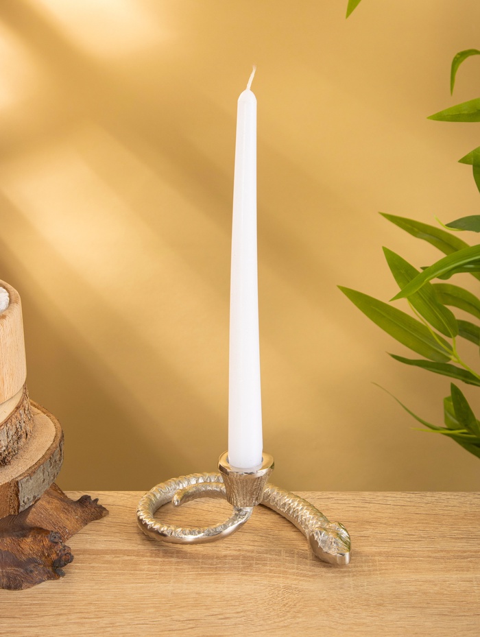 Подсвечник «Змейка», 15×9.5×5 см, алюминий