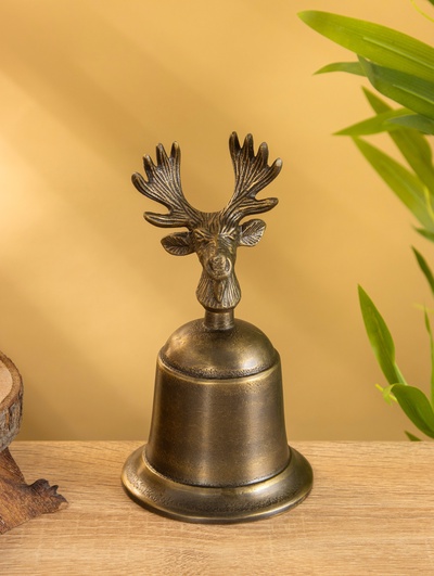 Колокольчик «Лось», 9.7×9.7×17.5 см, алюминий