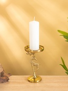 Подсвечник «Зимняя сказка», 10×10×17.5 см, алюминий, золотой - Фото 6