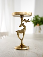 Подсвечник «Зимняя сказка», 10×10×17.5 см, алюминий, золотой - Фото 1