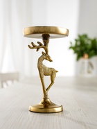 Подсвечник «Зимняя сказка», 10×10×17.5 см, алюминий, золотой - Фото 2