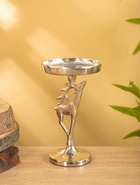 Подсвечник «Оленёнок», 10×10×17 см, алюминий, серебряный - Фото 5