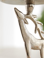 Подсвечник «Оленёнок», 10×10×17 см, алюминий, серебряный - Фото 3