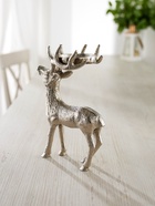 Подсвечник «Сохатый», 15.5×9×22.5 см, алюминий, серебряный - фото 60973946