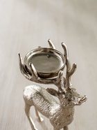 Подсвечник «Сохатый», 15.5×9×22.5 см, алюминий, серебряный - фото 60973945