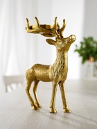 Подсвечник «Сохатый», 15.5×9×22.5 см, алюминий, золотой - Фото 3