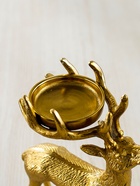 Подсвечник «Сохатый», 15.5×9×22.5 см, алюминий, золотой - Фото 4