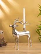 Подсвечник «Олень», 26.5×8.5×34.5 см, алюминий - Фото 1