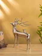 Подсвечник «Олень», 26.5×8.5×34.5 см, алюминий - Фото 4
