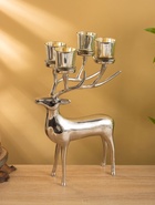 Подсвечник на 4 свечи «Олень», 17×26.5×38 см, алюминий - Фото 4