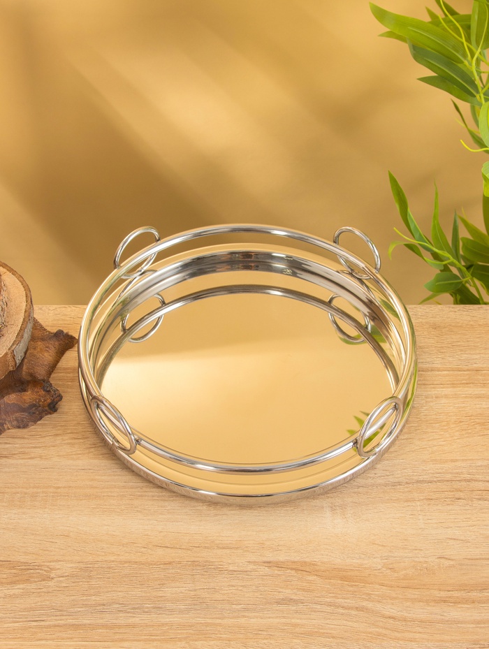 Поднос «Космо», 27×27×7 см, нержавеющая сталь - Фото 1