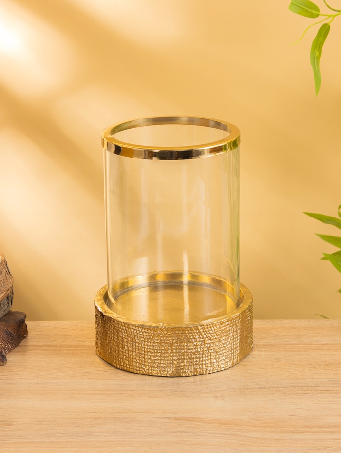 Подсвечник «Капсула», 18×18×25 см, алюминий