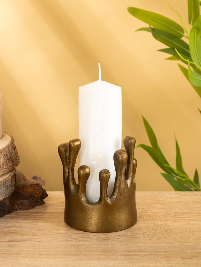 Подсвечник «Огар», 9×9×11 см, алюминий