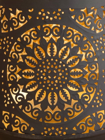 Подсвечник «Ажур», 21.5×21.5×30.5 см, металл