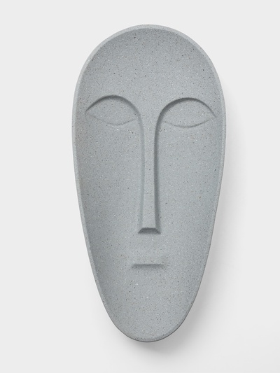 Блюдо «Лицо камень», 47×23×7 см, алюминий