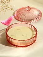 Ароматическая свеча в шкатулке «Розовая», 3 фитиля, сладкий апельсин, 13.3×13.3×9.5 см - Фото 1