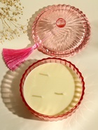 Ароматическая свеча в шкатулке «Розовая», 3 фитиля, сладкий апельсин, 13.3×13.3×9.5 см - Фото 2