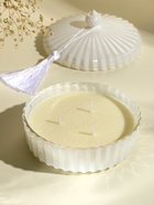 Ароматическая свеча в шкатулке «Белый глянец», 3 фитиля, фрезия, 13.3×13.3×9.5 см - Фото 1