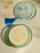 Ароматическая свеча в шкатулке «Голубая», 3 фитиля, колокольчики, 13.3×13.3×9.5 см - Фото 2