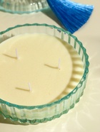 Ароматическая свеча в шкатулке «Голубая», 3 фитиля, колокольчики, 13.3×13.3×9.5 см - Фото 3