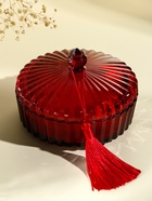 Ароматическая свеча в шкатулке «Красная», 3 фитиля, роза, 13.3×13.3×9.5 см - фото 53884801