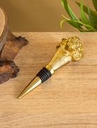 Пробка для бутылок «Лев», 5×5×13 см, алюминий - Фото 2