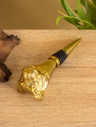 Пробка для бутылок «Лев», 5×5×13 см, алюминий - Фото 3