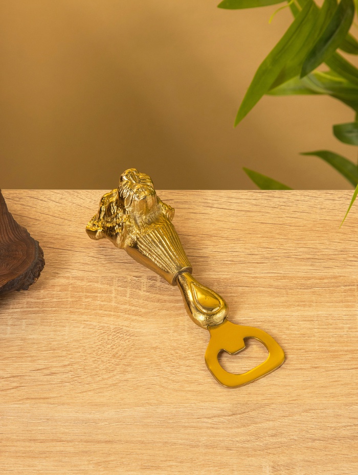 Открывашка «Лев», 5×5×14 см, алюминий - Фото 1