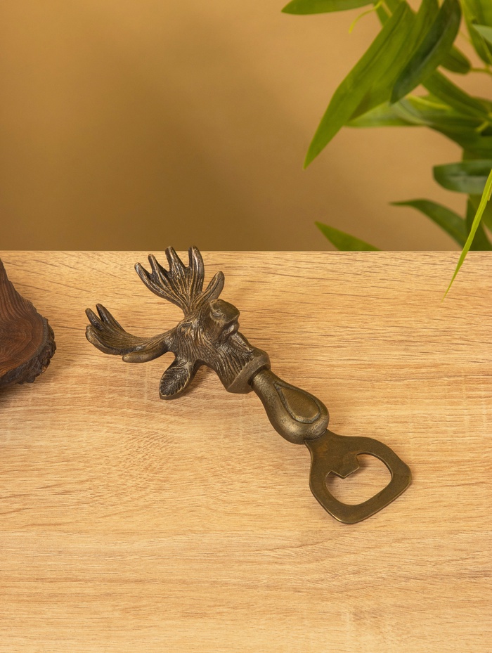 Открывашка «Лось», 15.5×7.5×5 см, алюминий - Фото 1