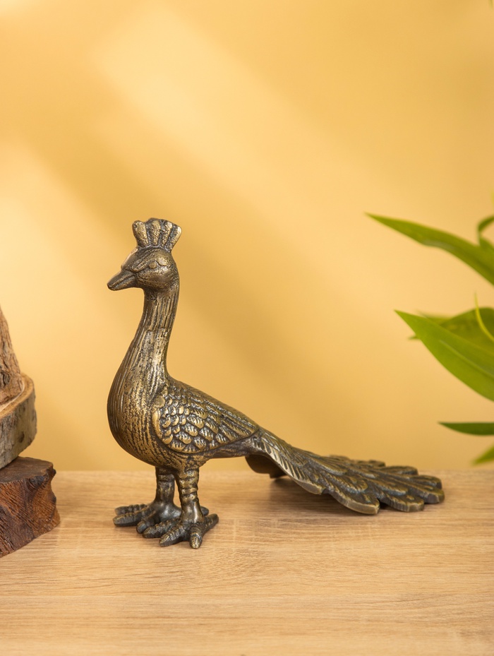 Сувенир «Павлин», 18×8.5×14 см, алюминий - Фото 1