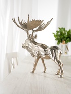 Сувенир «Лось», 33×23×31.5 см, алюминий - фото 7571522