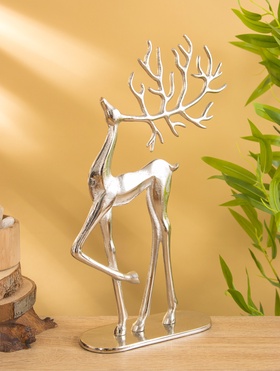 Сувенир «Серебряное копытце», 24×7.5×39.5 см, алюминий
