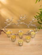 Подсвечник на 6 свечей «Северные олени», 51×11.5×21.5 см, алюминий - Фото 5