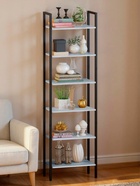 Стеллаж напольный открытый «СТ400», с полками, 486×296×1850 мм, цвет белый - Фото 3