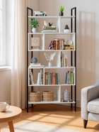 Стеллаж напольный открытый «СТ403», с полками, 940×296×1850 мм, цвет белый - Фото 3