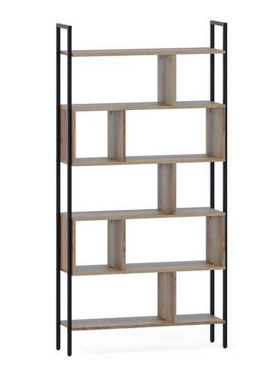 Стеллаж напольный открытый «СТ403», с полками, 940×296×1850 мм, цвет дуб делано
