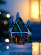 Светодиодная фигура «Дом печеньки», 10×7 см, 4 LED, от батареек, свечение тёплое белое - Фото 5