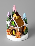 Светодиодная фигура «Дом печеньки», 10×7 см, 4 LED, от батареек, свечение тёплое белое - Фото 6