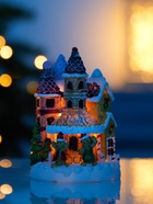 Светодиодная фигура «Пряничный замок», 10×7 см, 4 LED, от батареек, свечение тёплое белое - Фото 5