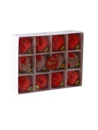 Ёлочные игрушки «Капризы зимы», шары новогодние, d=6 см, 12 шт., красный - Фото 6