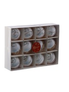 Ёлочные игрушки «Капризы зимы», шары новогодние, d=6 см, 12 шт., золотистая посыпка, белые - Фото 8