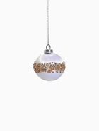 Ёлочные игрушки «Капризы зимы», шары новогодние, d=6 см, 12 шт., золотистая посыпка, белые - Фото 9