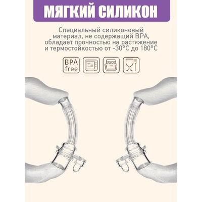 Сменная трубочка для поильника с грузиком, Крошка Я