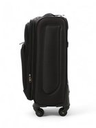 Чемодан на колёсах маленький 45 л (S), на молнии, с увеличением, кодовый замок, 4 колеса, чёрный - Фото 3