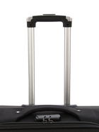 Чемодан на колёсах средний 72 л (M), на молнии, с увеличением, кодовый замок, 4 колеса, чёрный - Фото 6