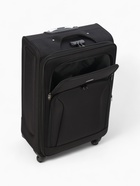 Чемодан на колёсах большой 97 л (L), на молнии, с увеличением, кодовый замок, 4 колеса, чёрный - Фото 11