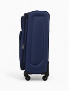 Чемодан на колёсах средний 72 л (M), на молнии, кодовый замок, 4 колеса, синий - Фото 3