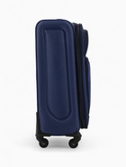 Чемодан на колёсах средний 72 л (M), на молнии, кодовый замок, 4 колеса, синий - Фото 5