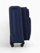 Чемодан на колёсах средний 72 л (M), на молнии, кодовый замок, 4 колеса, синий - Фото 6